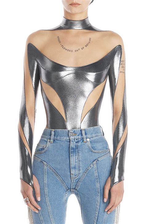 dua lipa mugler bodysuit.